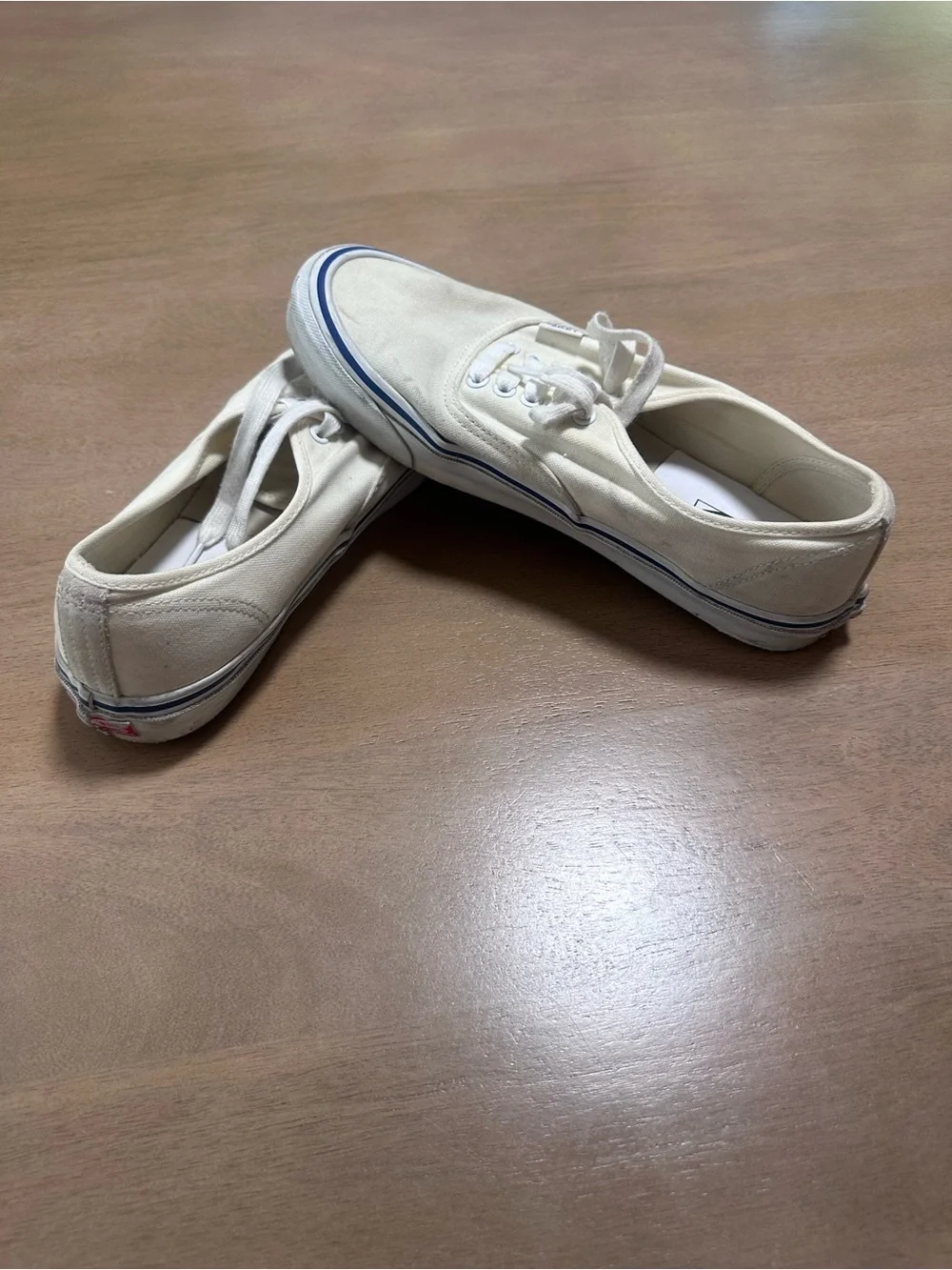 Vans Authentic OG White Canvas Sneakers Men’s 10.5 Women’s 12